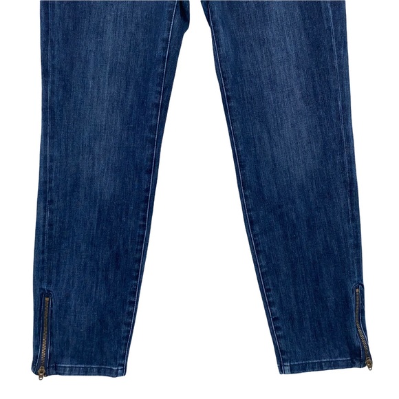 Soft Surroundings Women’s Ankled Zipper Dark Blue Jeans, Size Petite Extra Small - Picture 5 of 13
